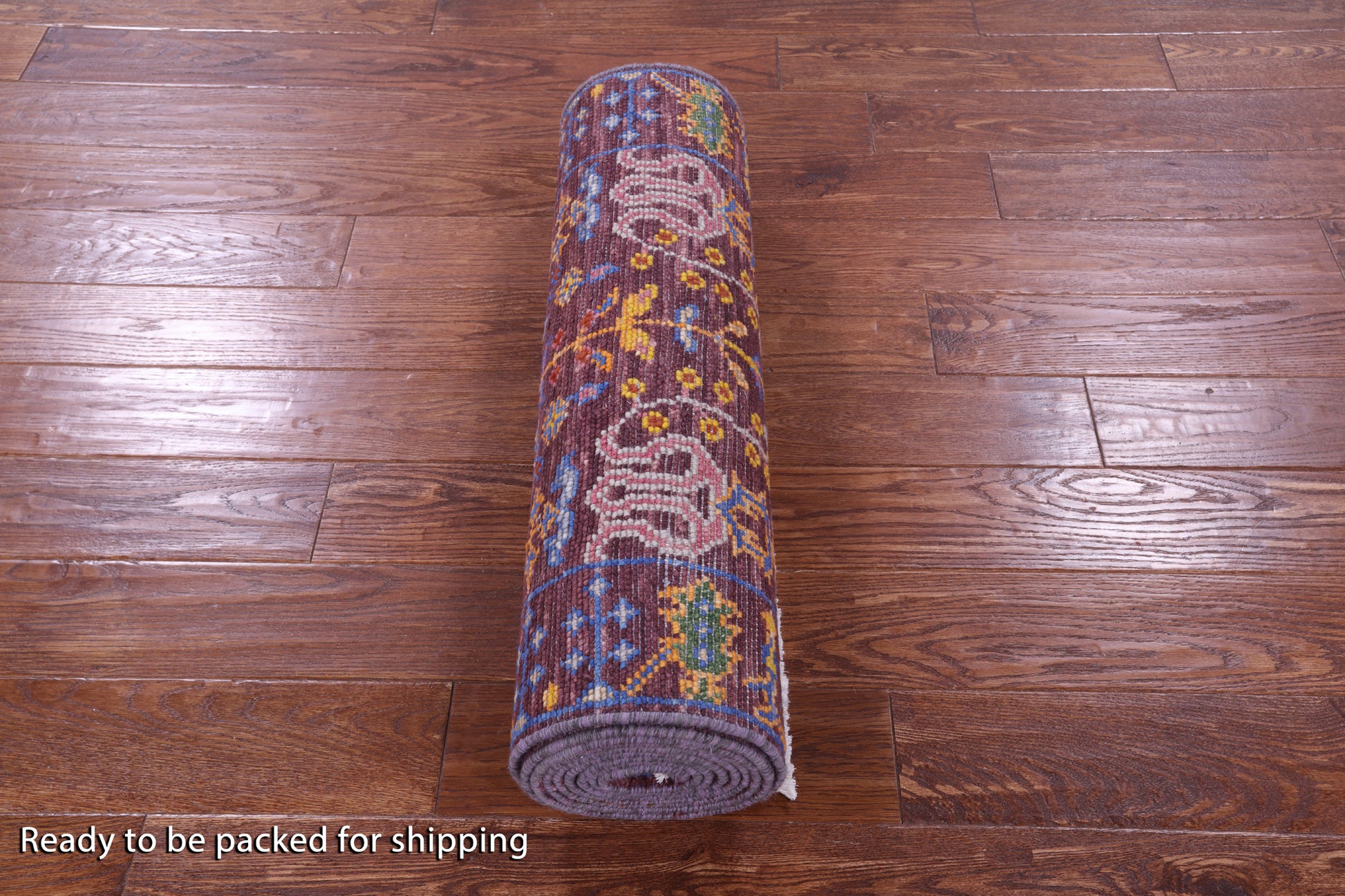 Turkish Oushak Handmade Wool Runner Rug - 2' 7" X 12' 2" - Golden Nile