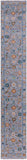 Blue Turkish Oushak Hand Knotted Wool Runner Rug - 2' 7" X 15' 11" - Golden Nile