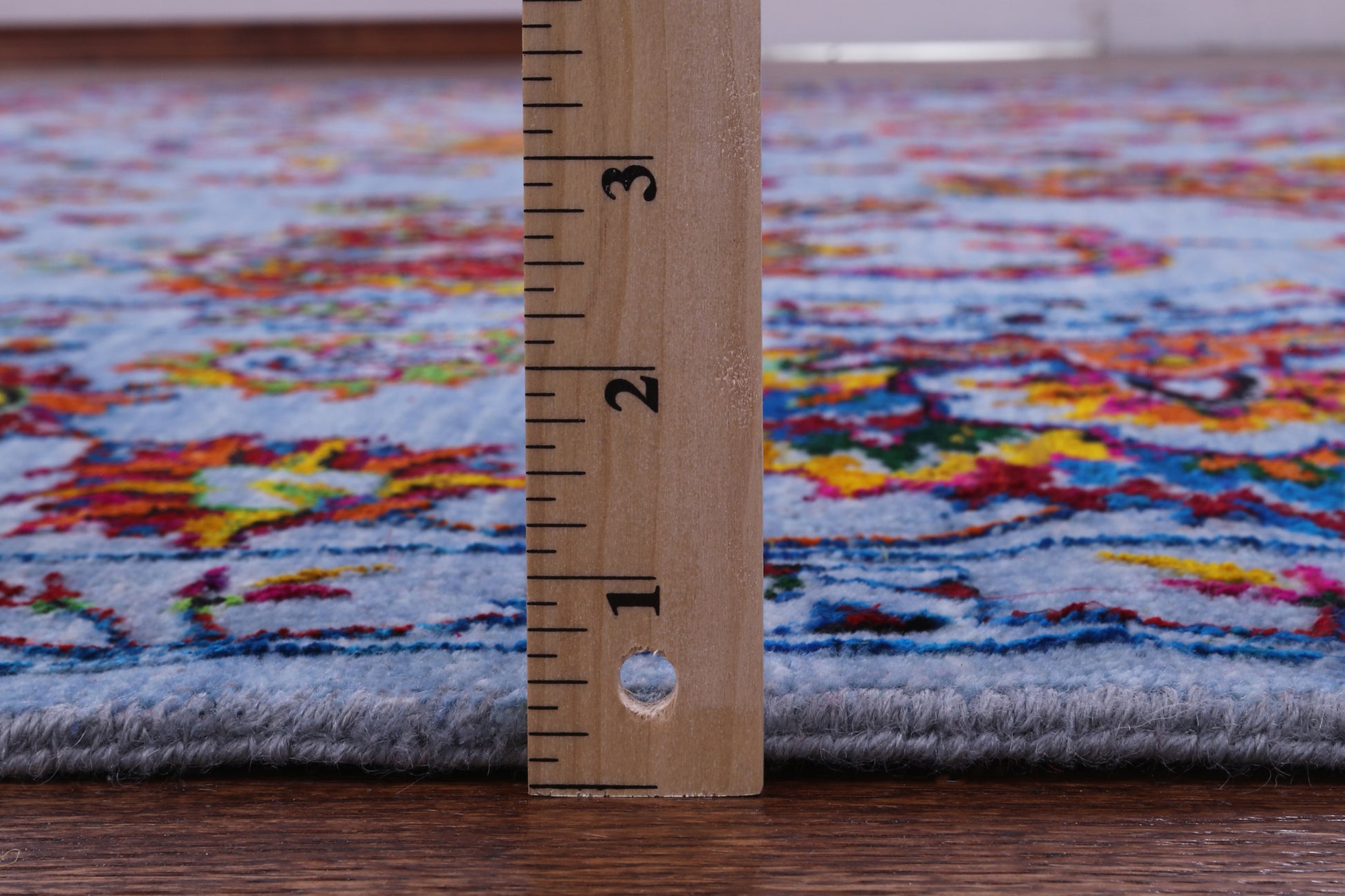 Blue Persian Hand Knotted Wool & Silk Rug - 9' 2" X 12' 3" - Golden Nile