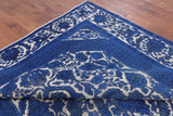 Blue Persian Overdyed Hand Knotted Wool Area Rug - 9' 3" X 12' 0" - Golden Nile
