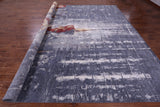 Woman Under The Rain Contemporary Hand Knotted Wool & Silk Rug - 12' 0" X 14' 3" - Golden Nile