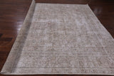 Ivory Persian Vintage White Wash Handmade Wool Area Rug - 9' 5" X 12' 2" - Golden Nile