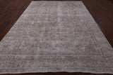 Ivory Persian Vintage White Wash Handmade Wool Area Rug - 9' 5" X 12' 2" - Golden Nile
