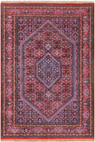 Red Persian Super Bijar Hand Knotted Wool Rug - 4' 1" X 5' 10" - Golden Nile