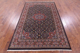 Blue Persian Super Bijar Hand Knotted Wool Rug - 5' 6" X 8' 3" - Golden Nile