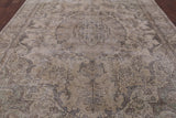Persian Vintage White Wash Hand Knotted Wool Area Rug - 9' 5" X 12' 3" - Golden Nile