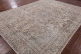 Persian Vintage White Wash Hand Knotted Wool Area Rug - 9' 5" X 12' 3" - Golden Nile