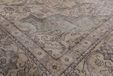 Persian Vintage White Wash Hand Knotted Wool Area Rug - 9' 5" X 12' 3" - Golden Nile