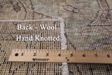 Persian Vintage White Wash Hand Knotted Wool Area Rug - 9' 5" X 12' 3" - Golden Nile