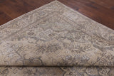 Persian Vintage White Wash Hand Knotted Wool Area Rug - 9' 5" X 12' 3" - Golden Nile