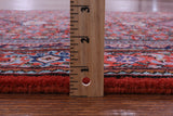 Red Persian Super Bijar Hand Knotted Wool Runner Rug - 2' 8" X 9' 7" - Golden Nile
