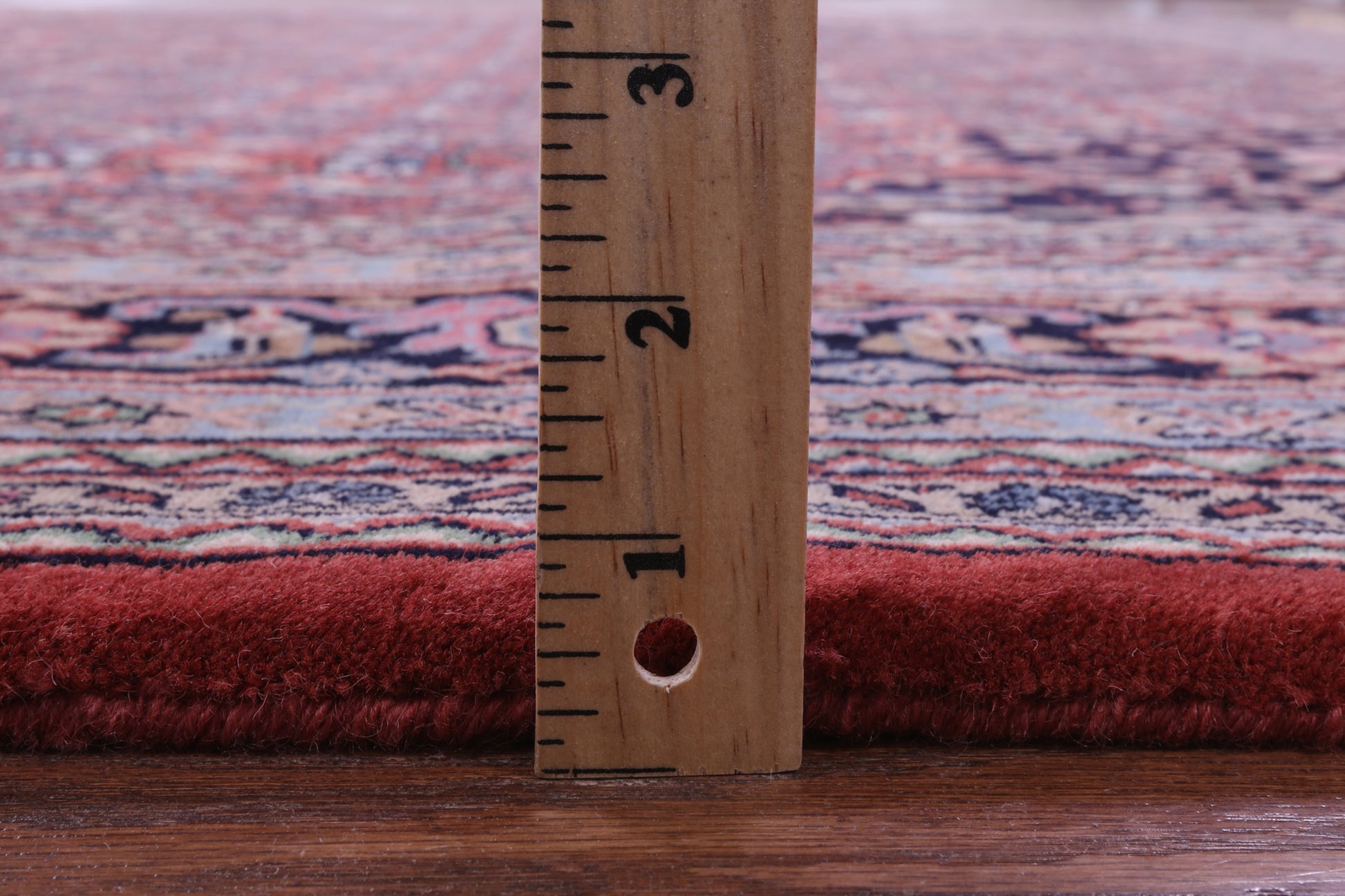 Red Persian Super Bijar Hand Knotted Wool Rug - 8' 0" X 11' 6" - Golden Nile