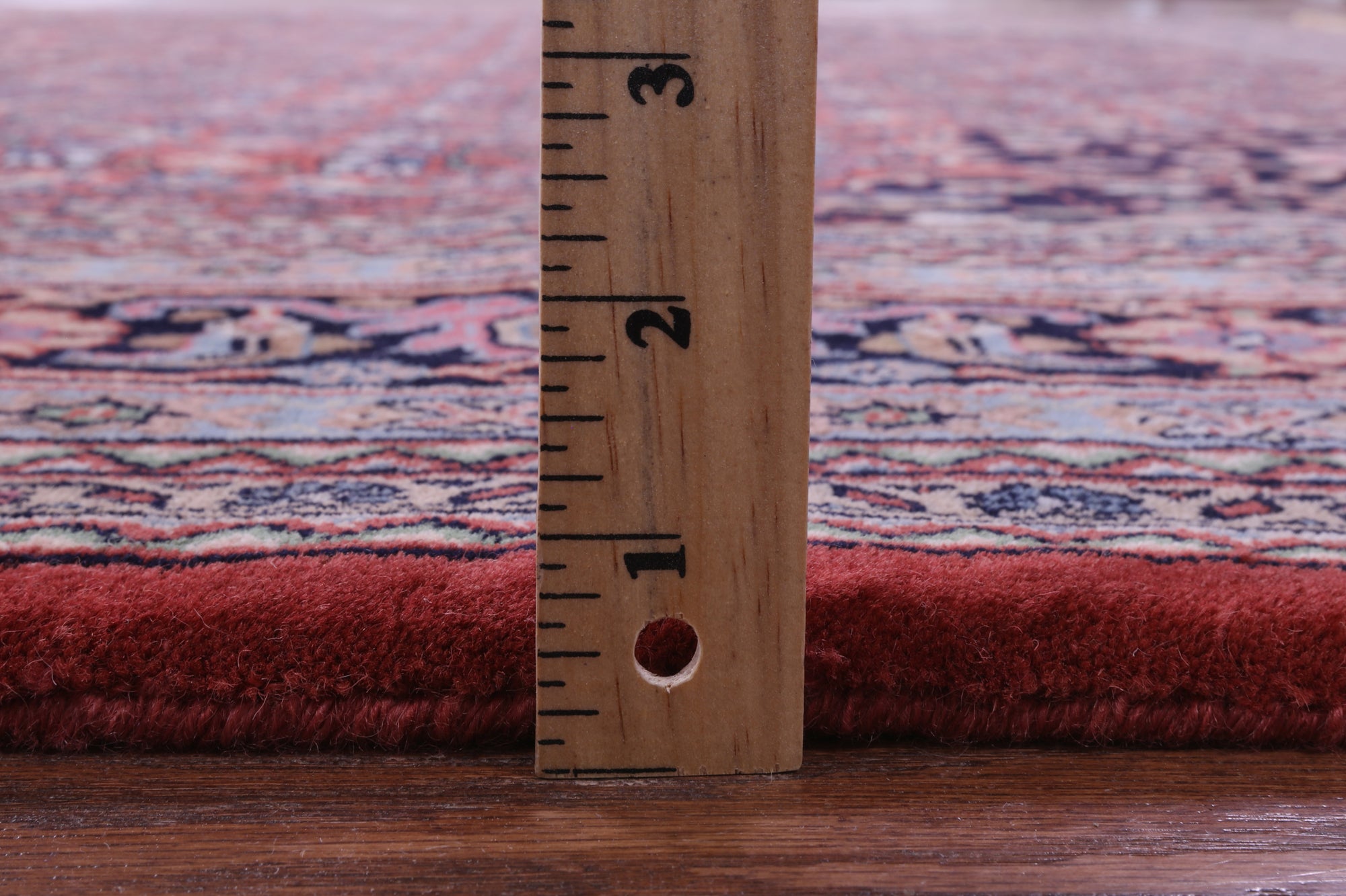 Red Persian Super Bijar Hand Knotted Wool Rug - 8' 0" X 11' 6" - Golden Nile