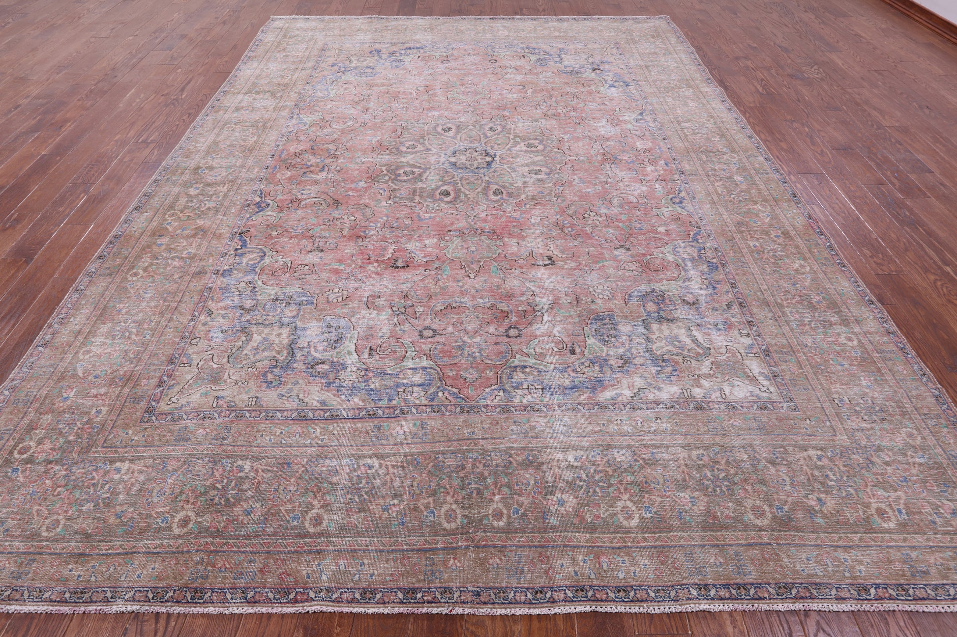 Persian Overdyed Hand Knotted Wool Rug - 9' 7" X 12' 5" - Golden Nile