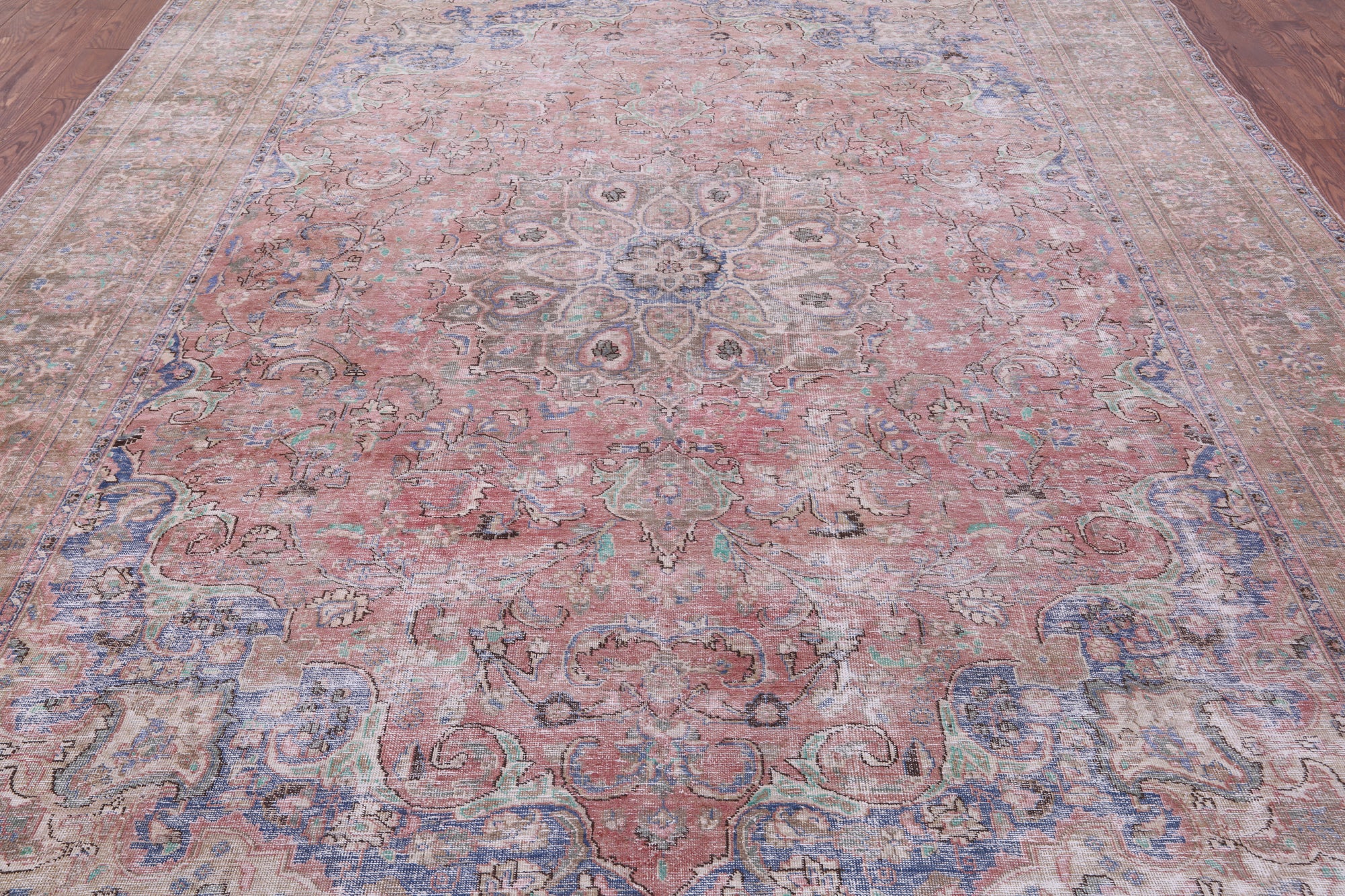 Persian Overdyed Hand Knotted Wool Rug - 9' 7" X 12' 5" - Golden Nile