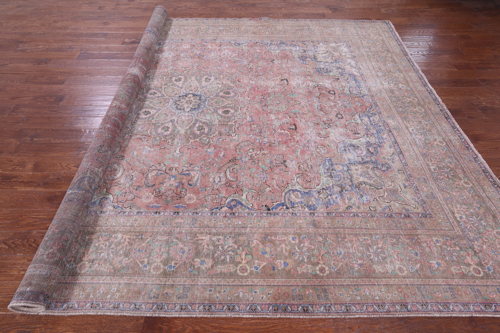 Persian Overdyed Hand Knotted Wool Rug - 9' 7" X 12' 5" - Golden Nile