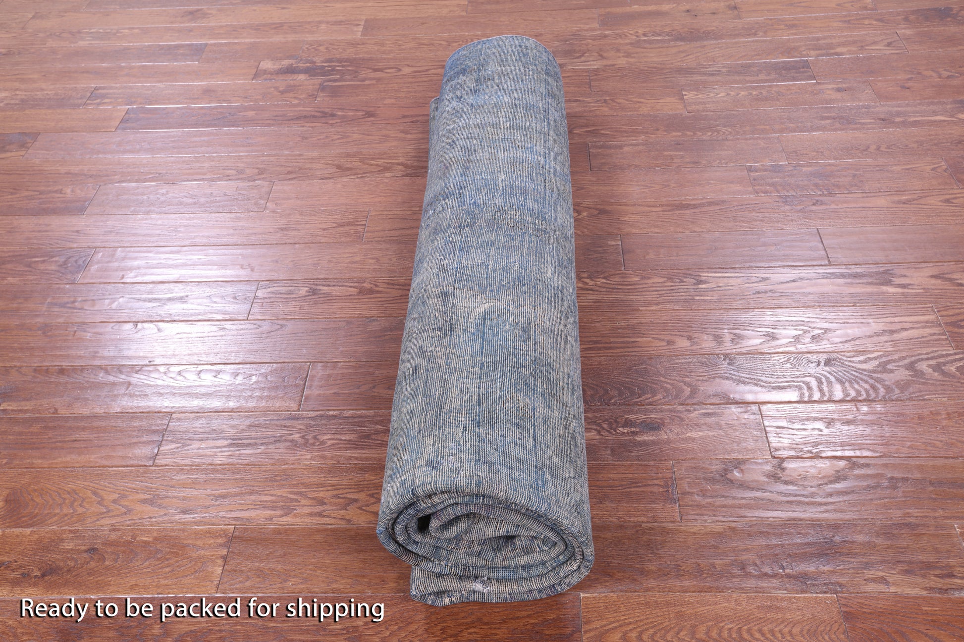 Blue Persian Overdyed Handmade Wool Rug - 9' 8" X 12' 2" - Golden Nile