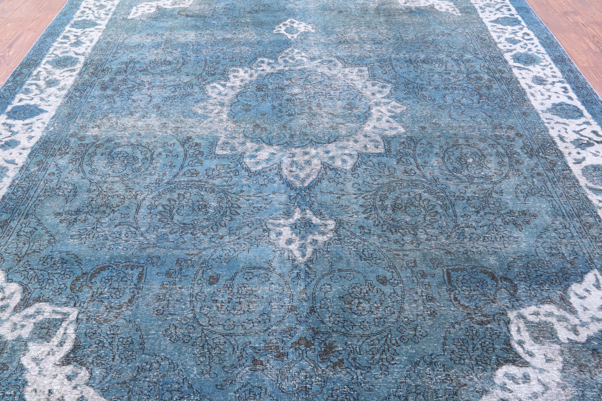 Persian Overdyed Hand Knotted Wool Rug - 10' 0" X 12' 10" - Golden Nile