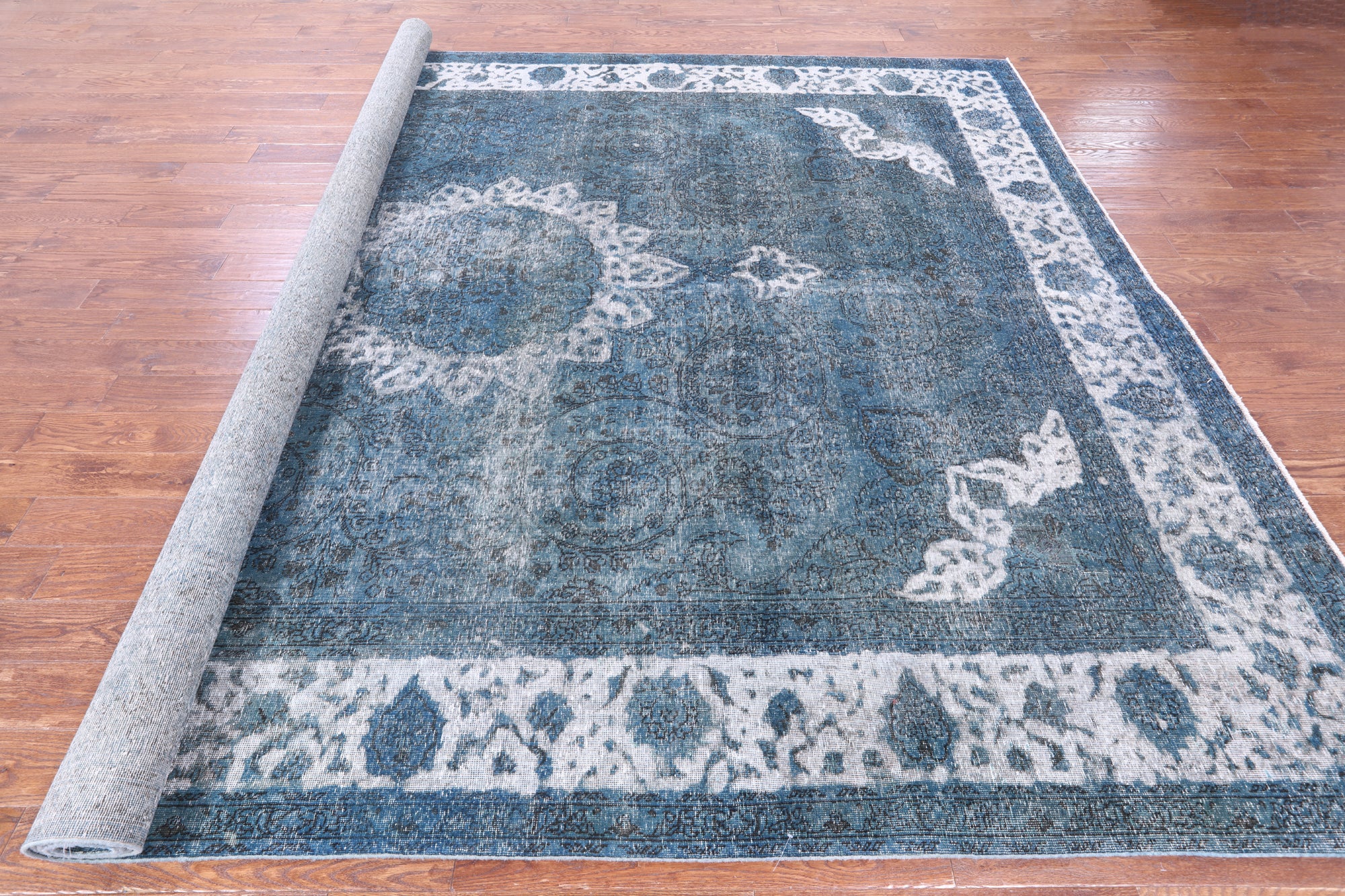 Persian Overdyed Hand Knotted Wool Rug - 10' 0" X 12' 10" - Golden Nile