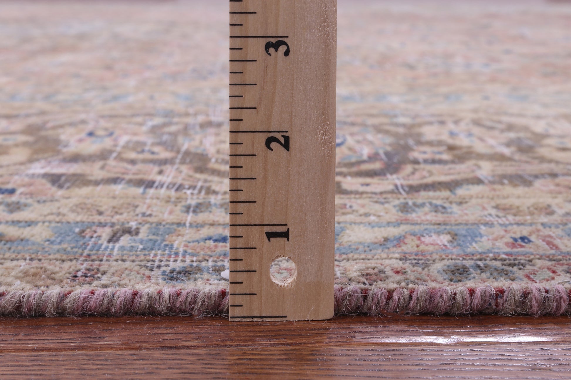 Pink Persian Mashad Overdyed Hand Knotted Wool Rug - 9' 8" X 12' 9" - Golden Nile