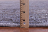 Grey Persian Overdyed Hand Knotted Wool Rug - 9' 8" X 12' 4" - Golden Nile