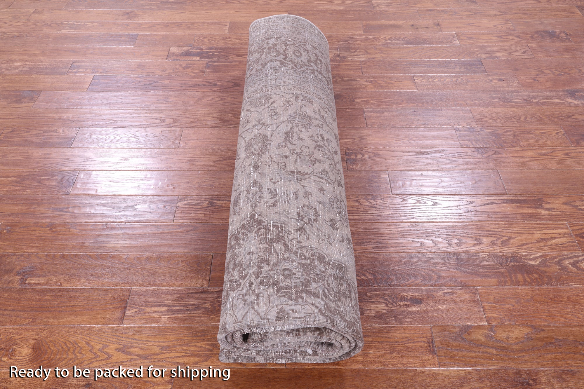 Grey Persian Overdyed Hand Knotted Wool Rug - 9' 8" X 12' 4" - Golden Nile