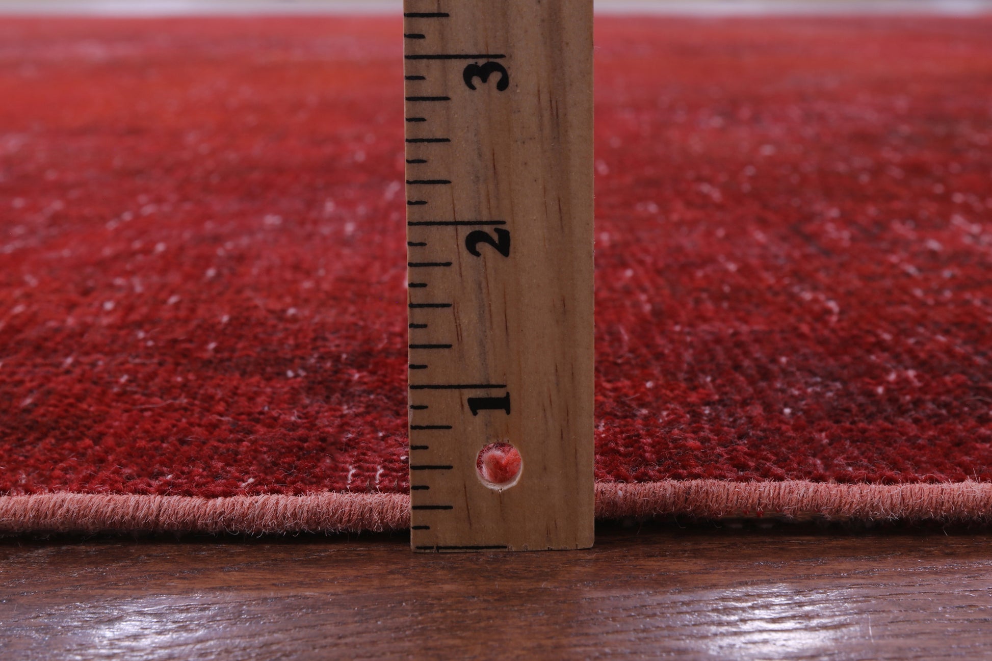 Red Persian Overdyed Hand Knotted Wool Rug - 9' 7" X 12' 7" - Golden Nile