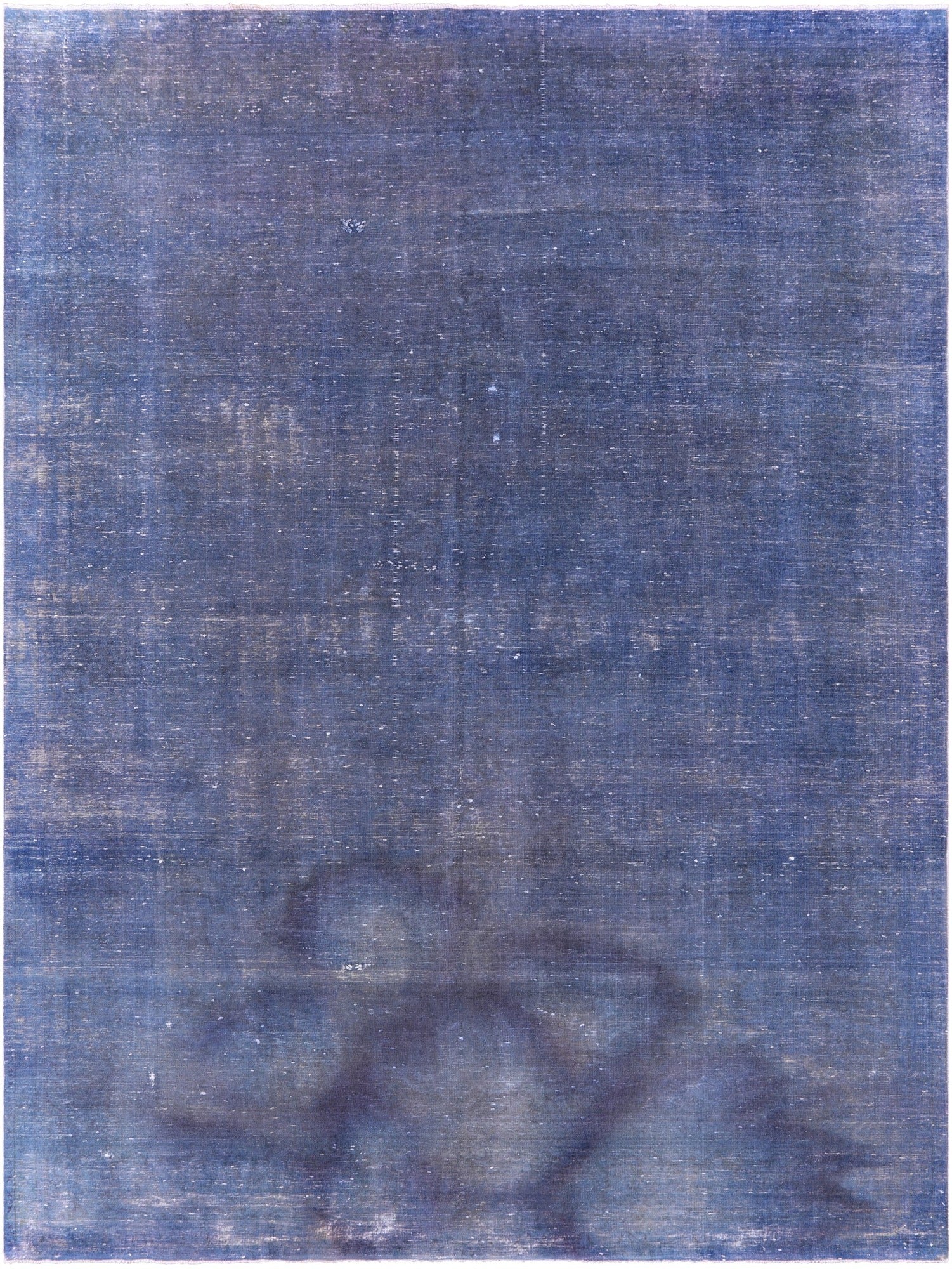 Blue Persian Overdyed Hand Knotted Wool Rug - 9' 8" X 12' 10" - Golden Nile