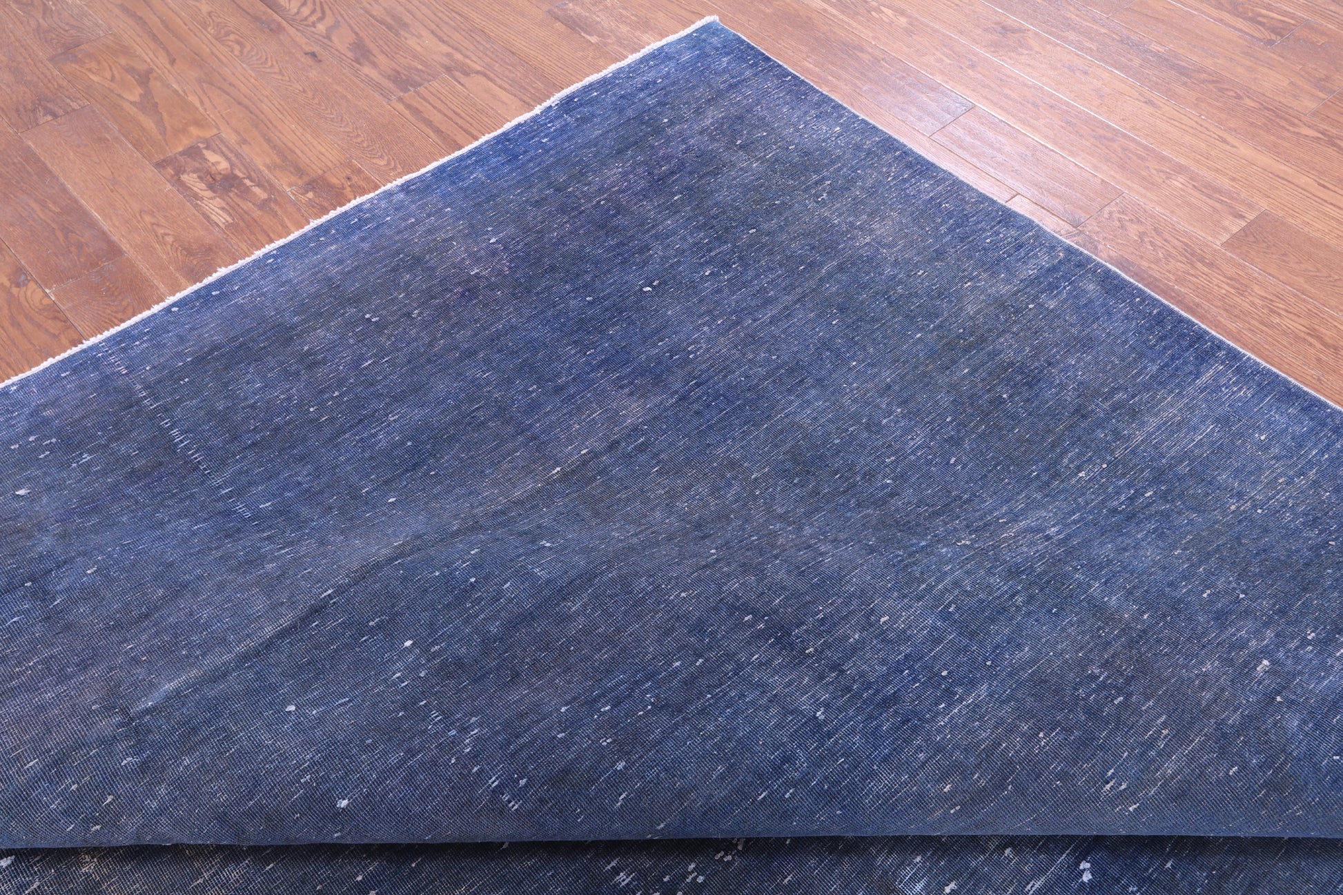 Blue Persian Overdyed Hand Knotted Wool Rug - 9' 8" X 12' 10" - Golden Nile