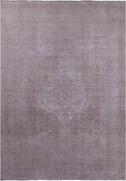 Ivory Persian Vintage White Wash Hand Knotted Wool Rug - 9' 3" X 13' 0" - Golden Nile