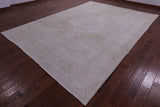 Ivory Persian Vintage White Wash Hand Knotted Wool Rug - 9' 3" X 13' 0" - Golden Nile