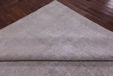 Ivory Persian Vintage White Wash Hand Knotted Wool Rug - 9' 3" X 13' 0" - Golden Nile