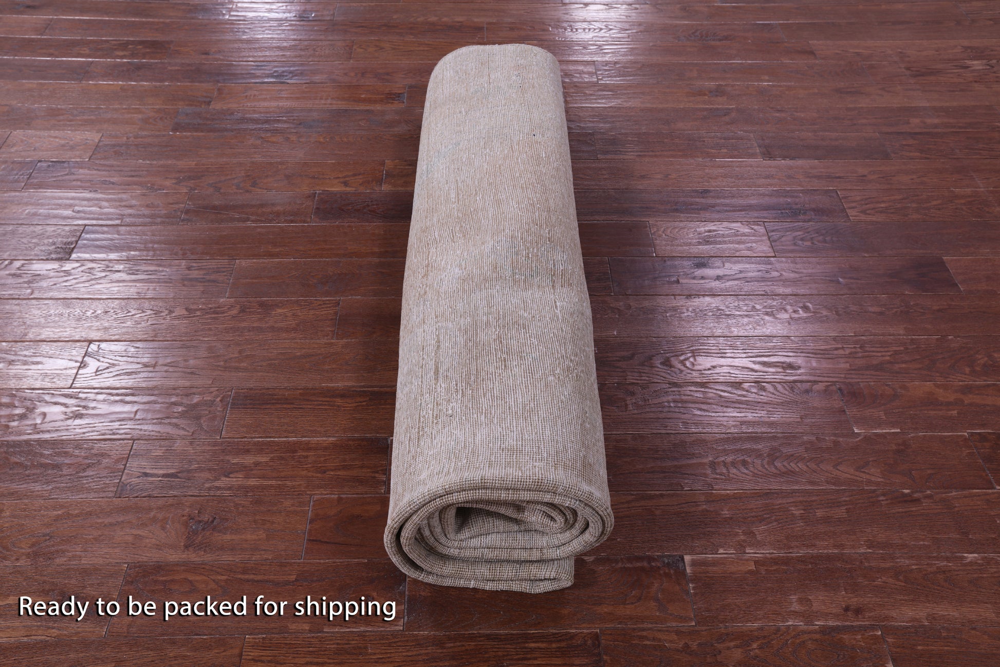 Ivory Persian Vintage White Wash Hand Knotted Wool Rug - 9' 3" X 13' 0" - Golden Nile