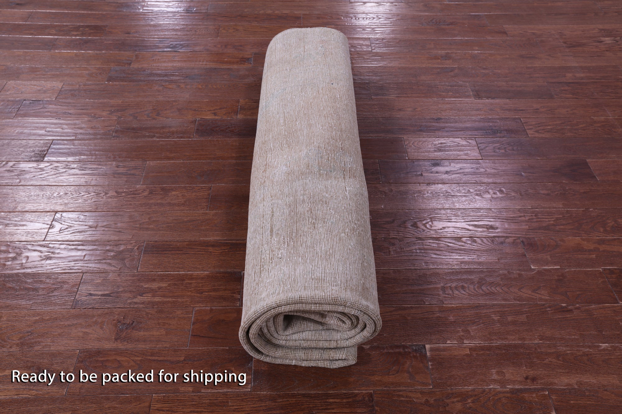 Ivory Persian Vintage White Wash Hand Knotted Wool Rug - 9' 3" X 13' 0" - Golden Nile