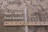 Ivory Persian Vintage White Wash Hand Knotted Wool Rug - 9' 5" X 12' 10" - Golden Nile