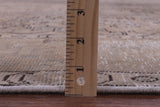 Ivory Persian Vintage White Wash Hand Knotted Wool Rug - 9' 5" X 12' 10" - Golden Nile