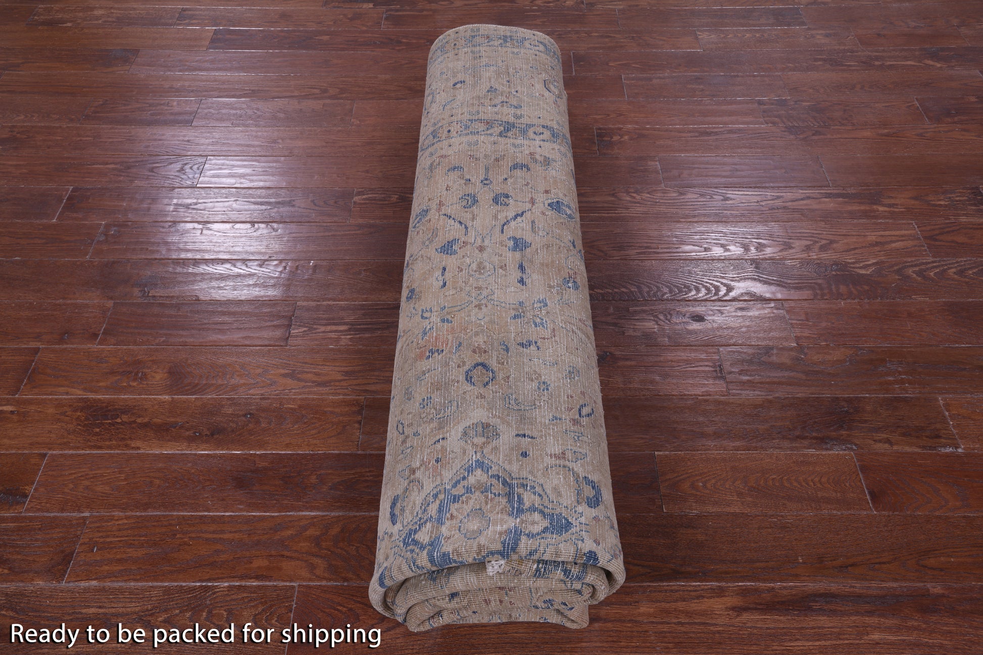 Persian Vintage White Wash Hand Knotted Wool Rug - 9' 8" X 12' 5" - Golden Nile