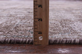 Ivory Persian Vintage White Wash Hand Knotted Wool Rug - 9' 6" X 11' 10" - Golden Nile