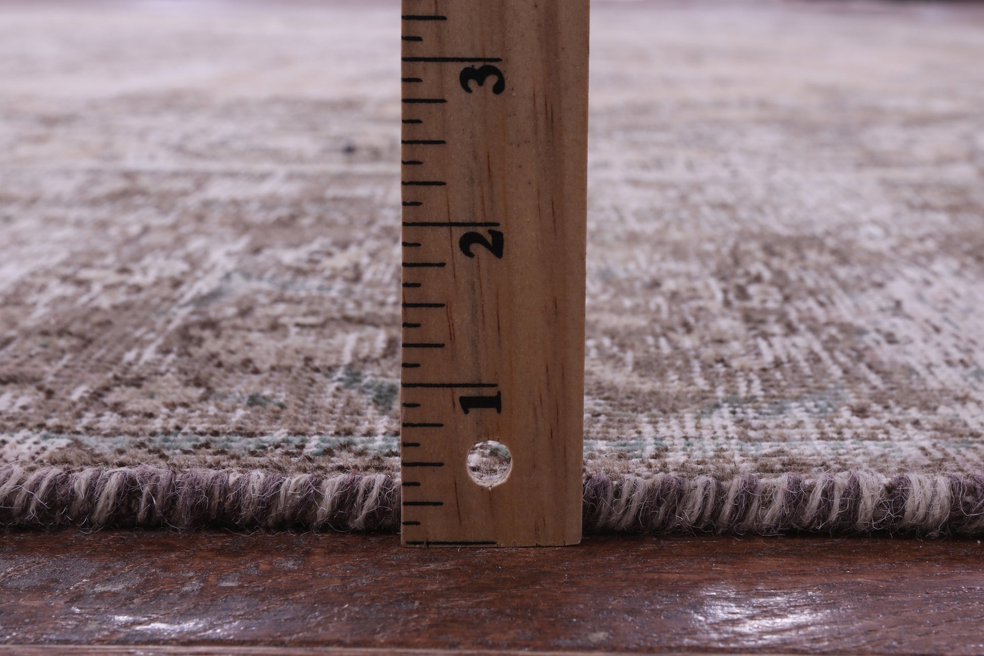 Ivory Persian Vintage White Wash Hand Knotted Wool Rug - 9' 6" X 11' 10" - Golden Nile