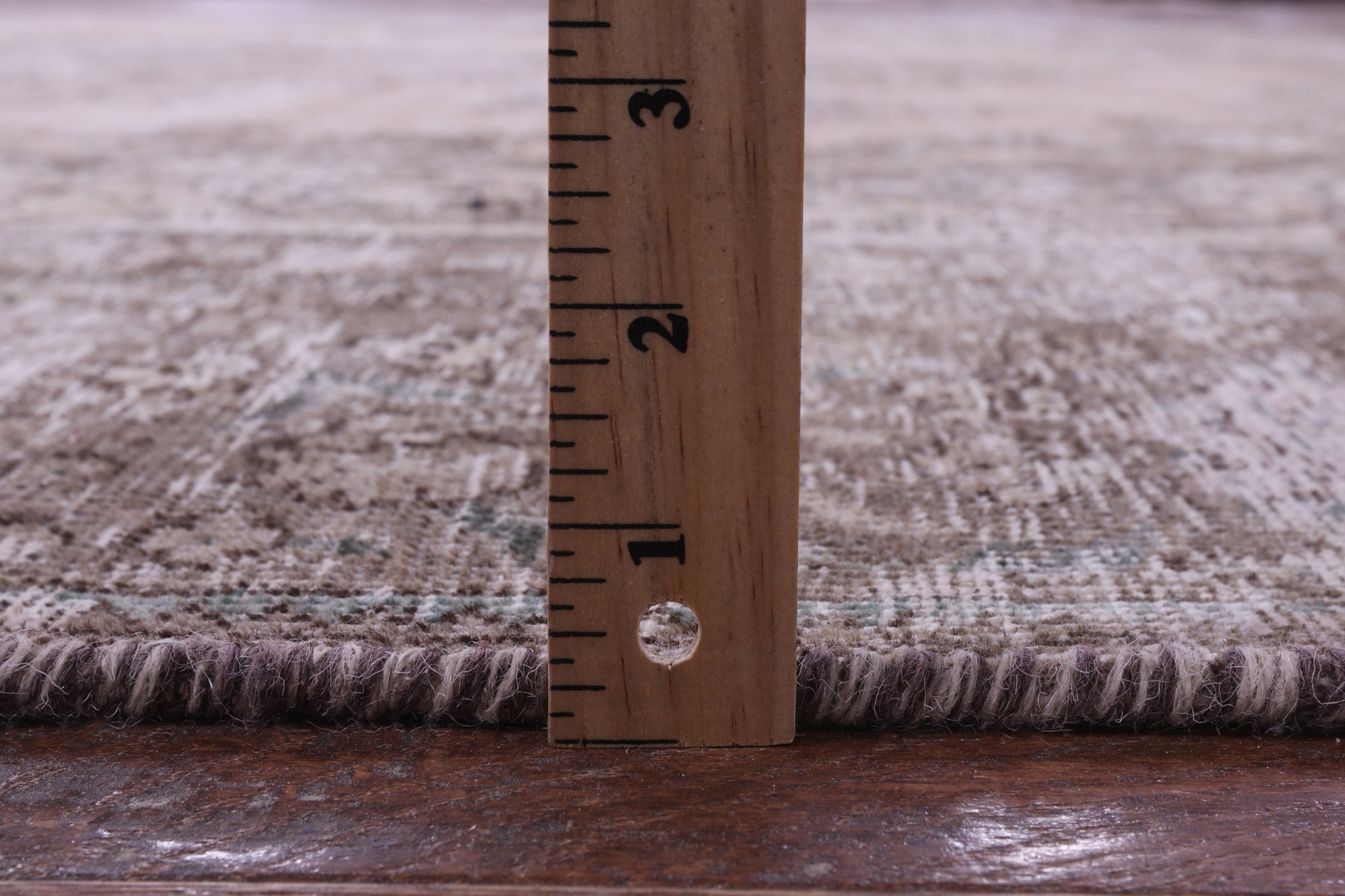 Ivory Persian Vintage White Wash Hand Knotted Wool Rug - 9' 6" X 11' 10" - Golden Nile