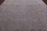 Ivory Persian Vintage White Wash Handmade Wool Rug - 9' 8" X 12' 2" - Golden Nile