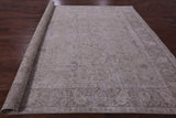 Ivory Persian Vintage White Wash Handmade Wool Rug - 9' 8" X 12' 2" - Golden Nile