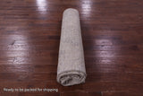 Ivory Persian Vintage White Wash Handmade Wool Rug - 9' 8" X 12' 2" - Golden Nile