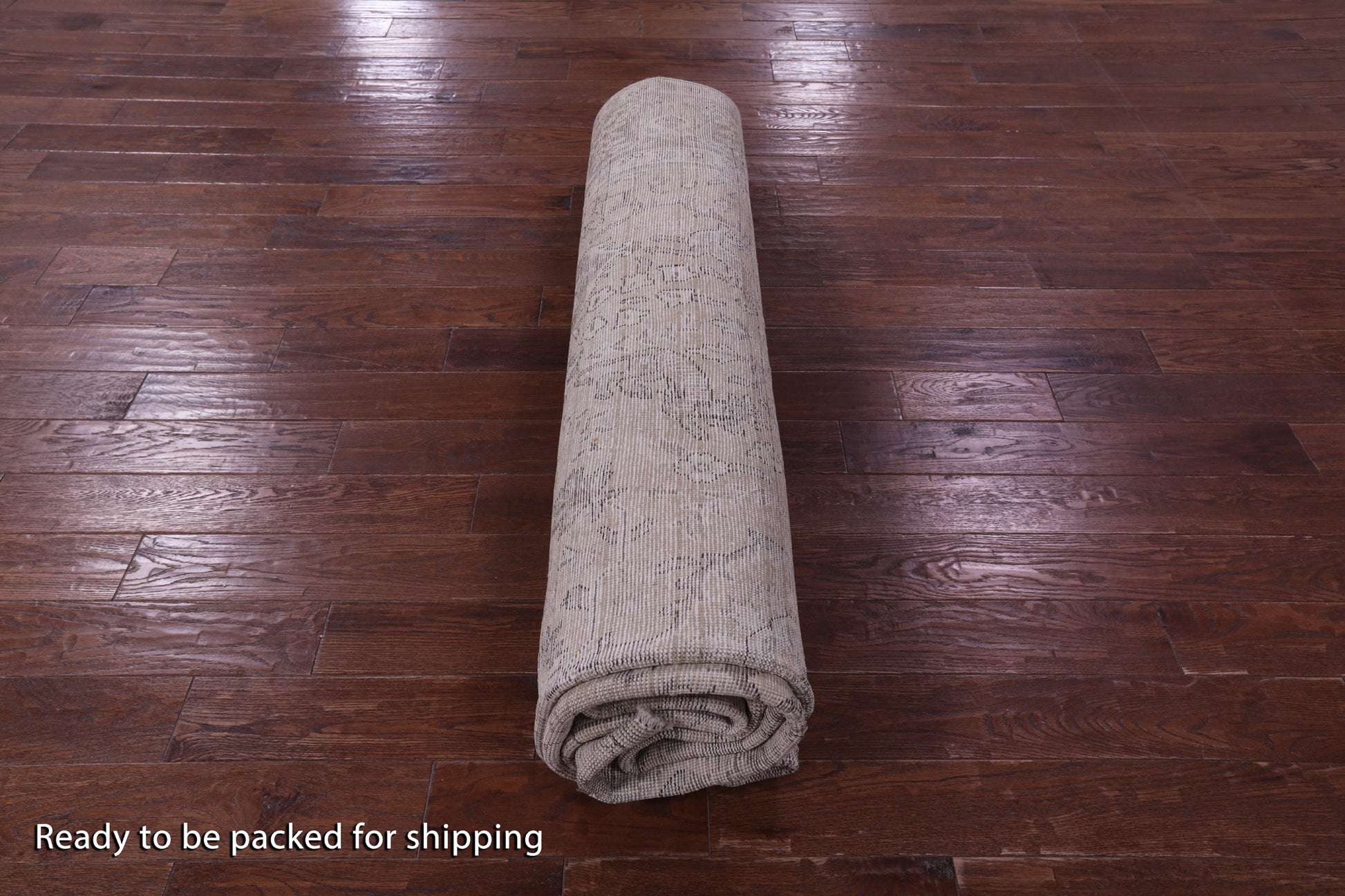 Ivory Persian Vintage White Wash Handmade Wool Rug - 9' 8" X 12' 2" - Golden Nile