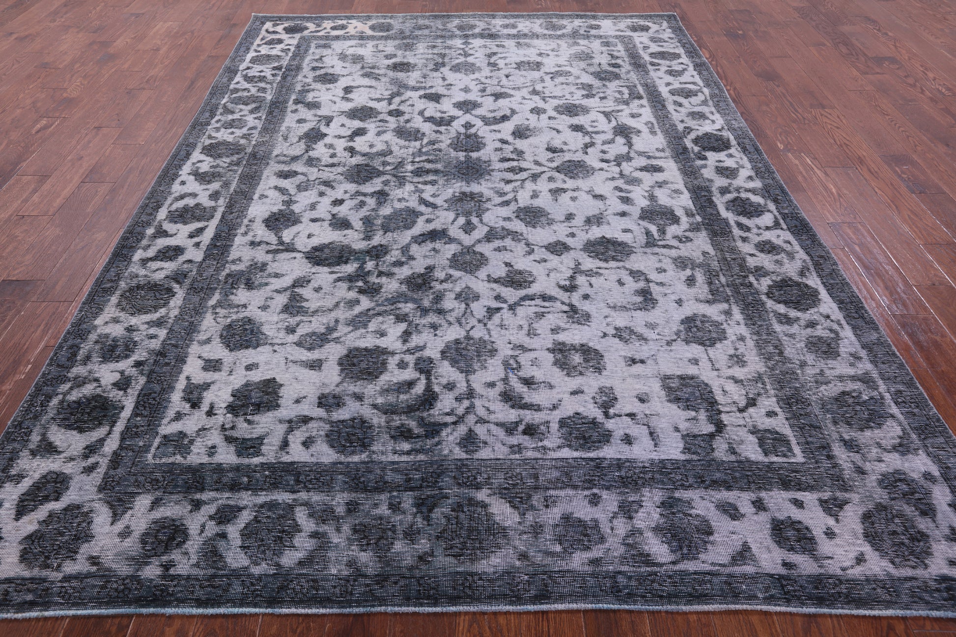 Persian Overdyed Hand Knotted Wool Rug - 7' 9" X 11' 0" - Golden Nile