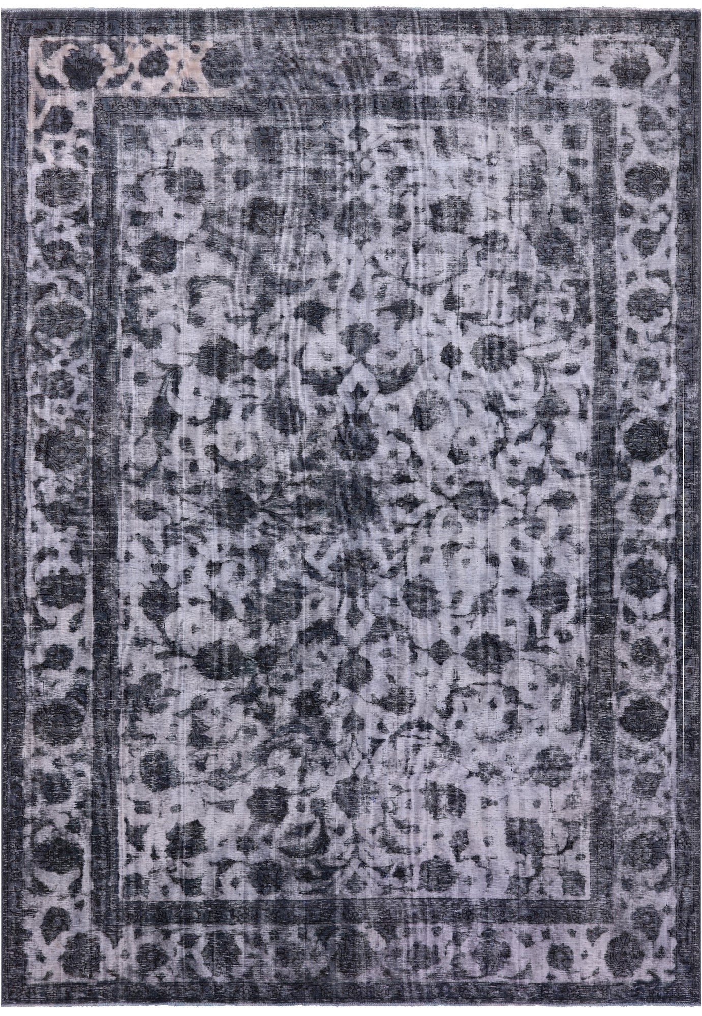 Persian Overdyed Hand Knotted Wool Rug - 7' 9" X 11' 0" - Golden Nile
