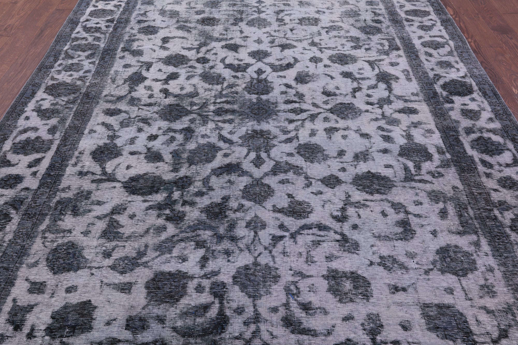 Persian Overdyed Hand Knotted Wool Rug - 7' 9" X 11' 0" - Golden Nile