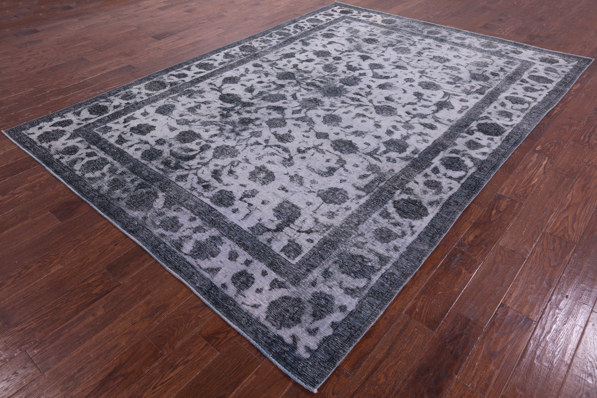 Persian Overdyed Hand Knotted Wool Rug - 7' 9" X 11' 0" - Golden Nile
