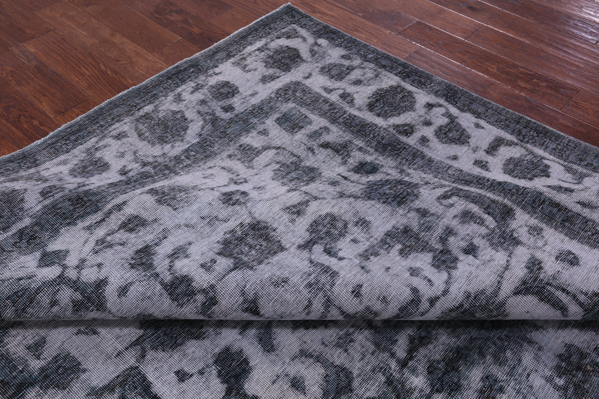 Persian Overdyed Hand Knotted Wool Rug - 7' 9" X 11' 0" - Golden Nile