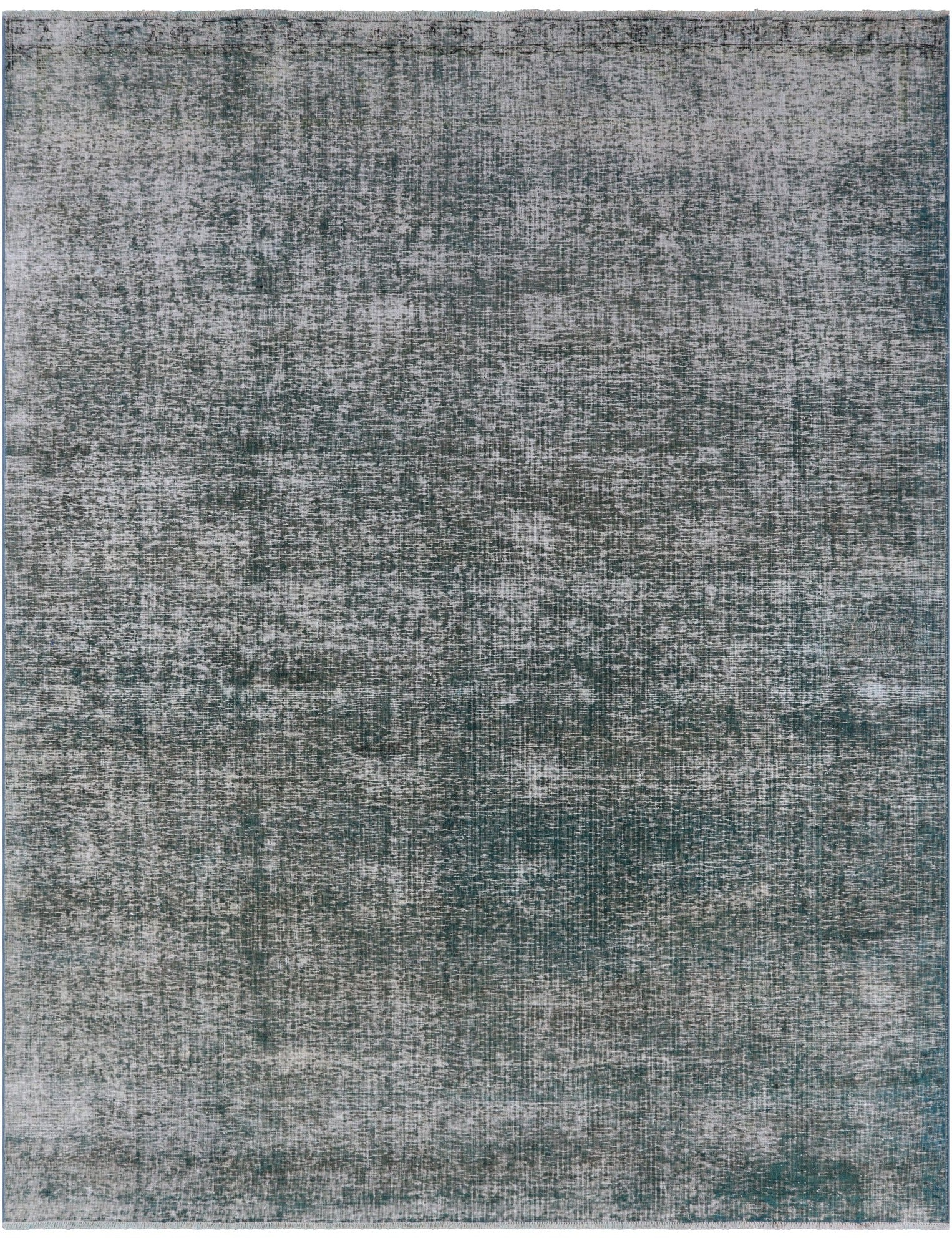 Green Persian Overdyed Hand Knotted Wool Rug - 9' 8" X 12' 2" - Golden Nile
